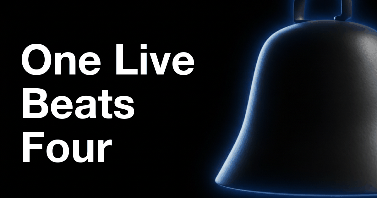 The Cash Cow Live: Why One Monthly Live Beats Four Weekly Lives