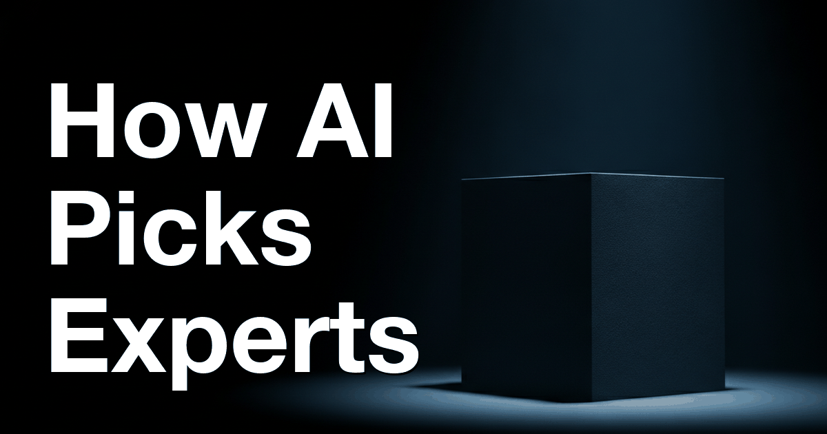 How AI Search Decides Which Expert to Recommend