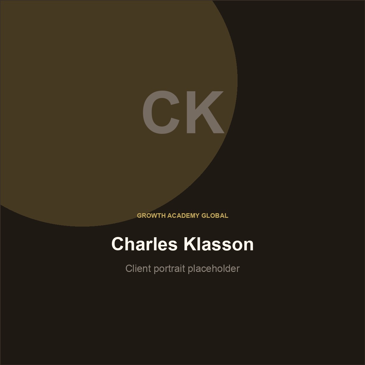 Charles Klasson portrait